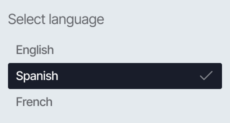 Multi-language UI